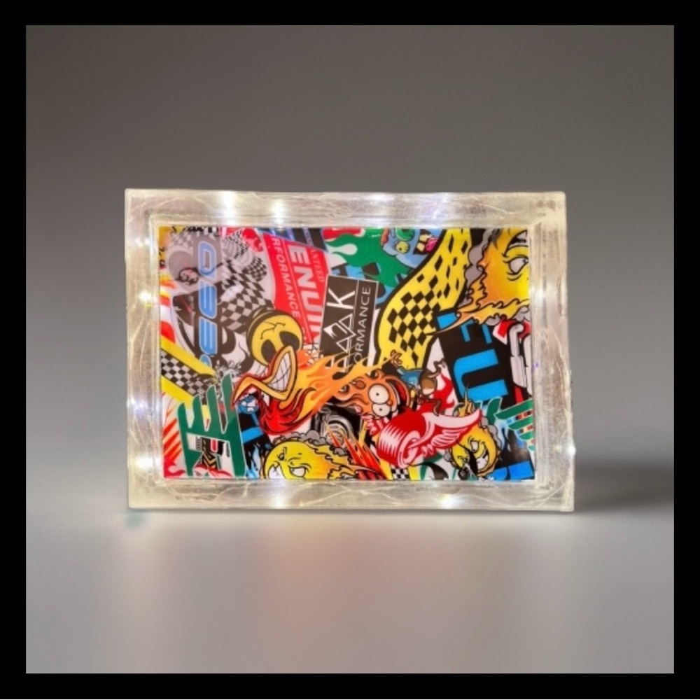 Rolling Tray with Inlaid Lights